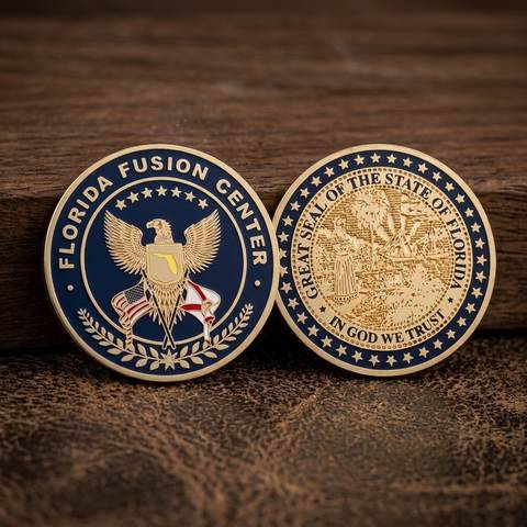 Florida Fusion Center · Gold enamel · State seal