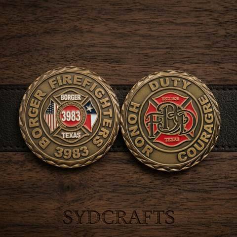 Borger Firefighters · Antique bronze