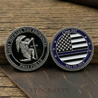 Law enforcement St Michael challenge coin